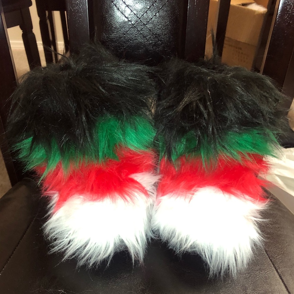 Kids fur boot